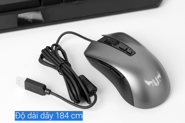 Chuột Có dây Gaming Asus TUF M3 với thiết kế đơn giản